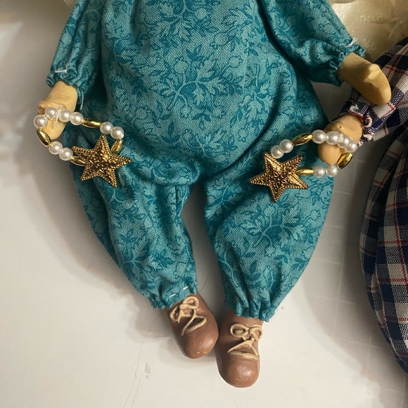 Set of 3 Angels Decor Handcrafted ceramic Holiday Decor Craft vintage - Picture 12 of 13